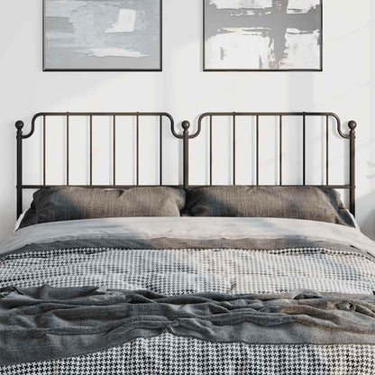 Metal Replace Headboard Black 193 cm