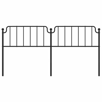 Metal Replace Headboard Black 193 cm
