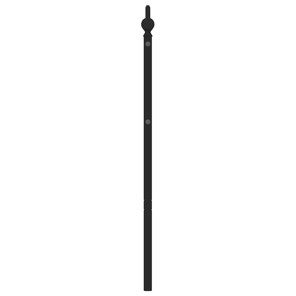 Metal Replace Headboard Black 193 cm