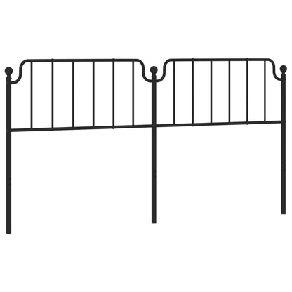 Metal Replace Headboard Black 200 cm