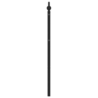 Metal Replace Headboard Black 200 cm