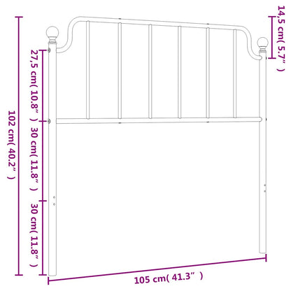 Metal Replace Headboard White 100 cm