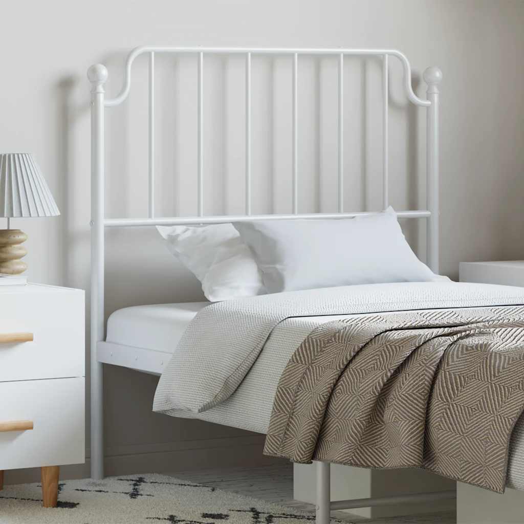 Metal Replace Headboard White 100 cm