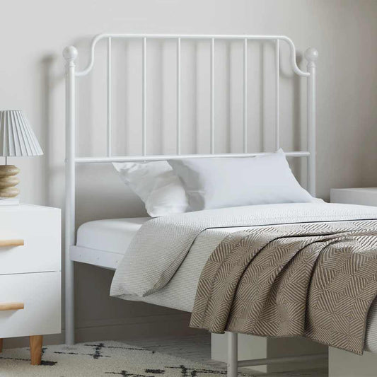Metal Replace Headboard White 100 cm
