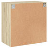 Wall Cabinet with Glass Doors Sonoma Oak 68x37x68.5 cm