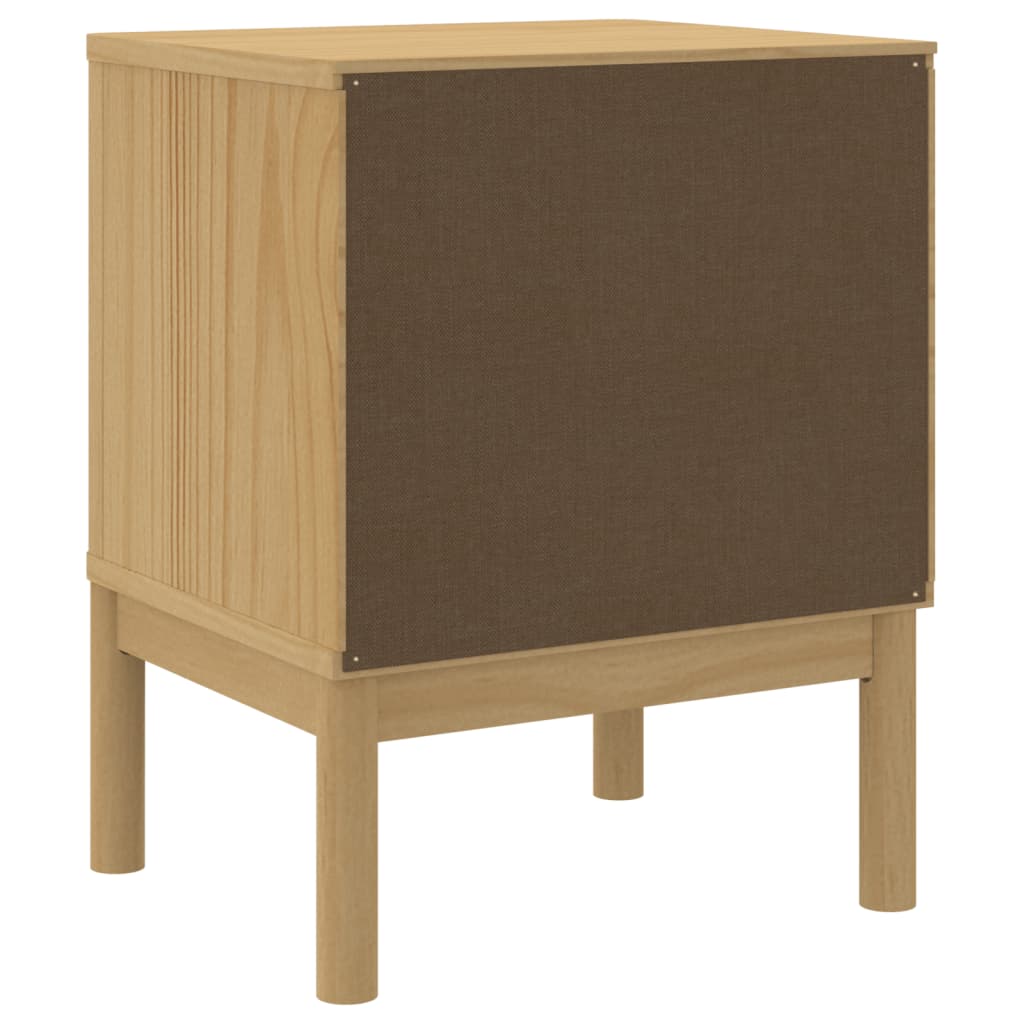 Bedside Cabinet | Wax brown | Solid pine wood | Small | Bedside Cabinet
