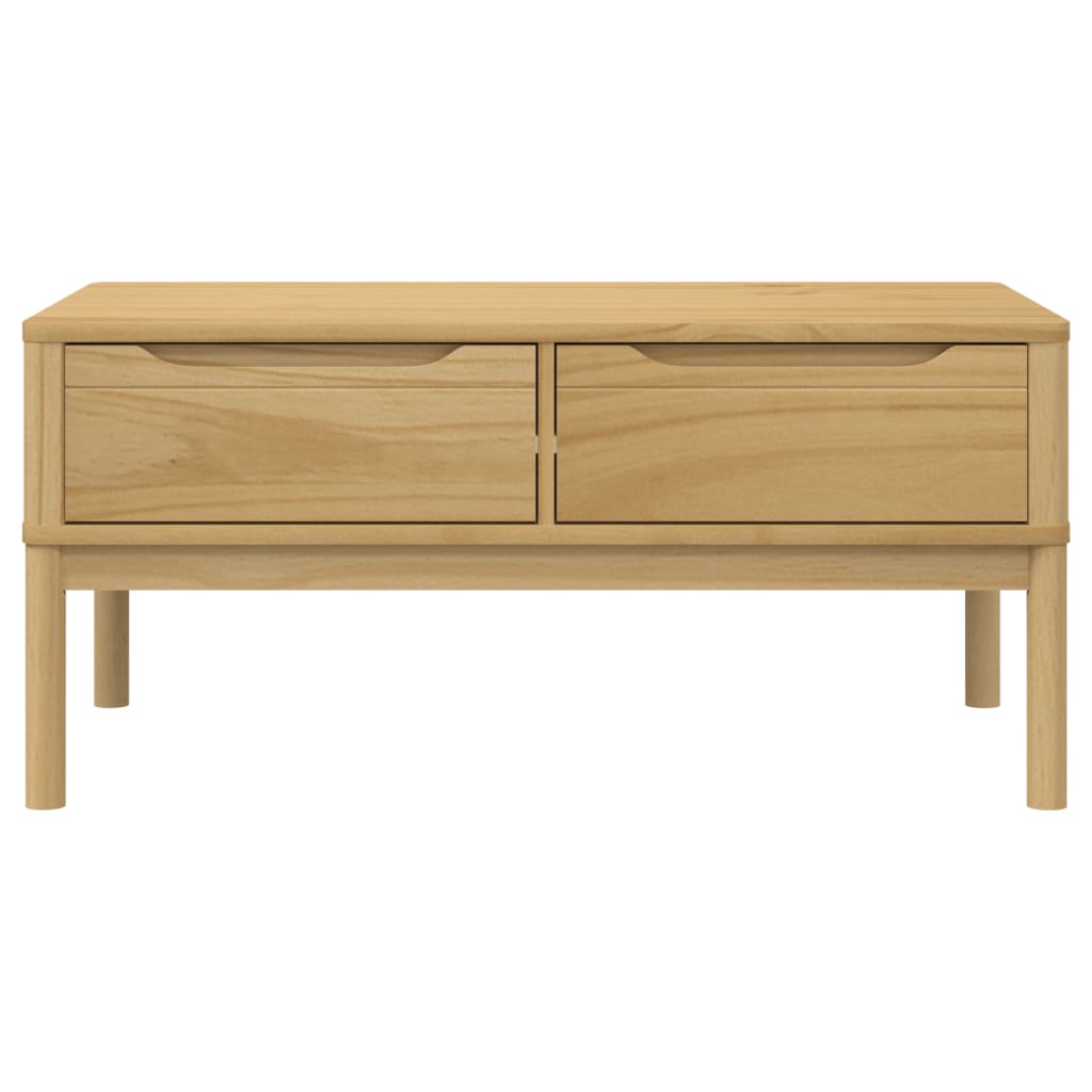 Coffee Table Wax brown Solid pine wood Medium Storage