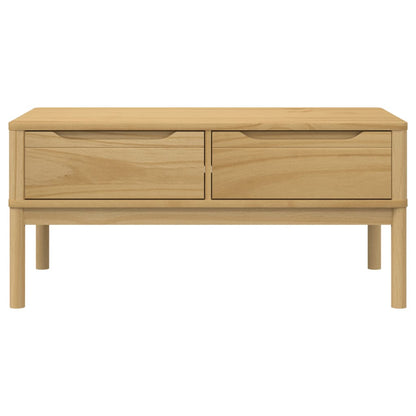Coffee Table Wax brown Solid pine wood Medium Storage