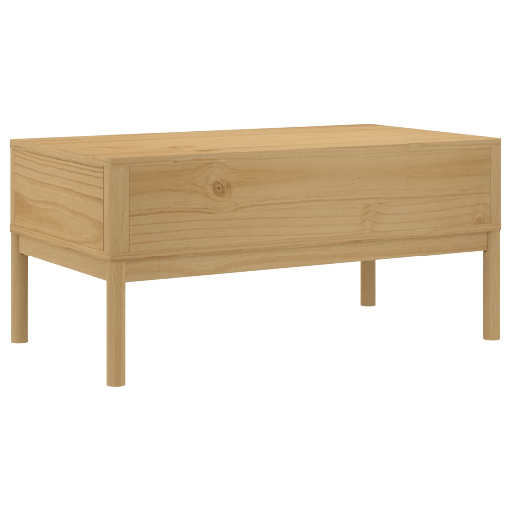 Coffee Table Wax brown Solid pine wood Medium Storage