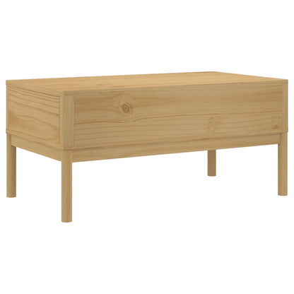 Coffee Table Wax brown Solid pine wood Medium Storage
