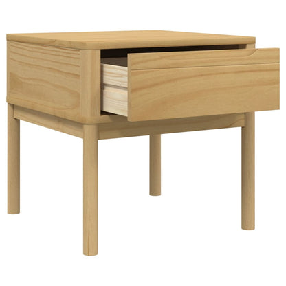 Lamp Table FLORO Wax Brown 55x55x54 cm Solid Wood Pine