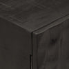 Bedside Cabinet Black 40x30x50 cm Solid Wood Mango and Iron