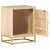 Bedside Cabinet 40x30x50 cm Solid Wood Mango and Iron