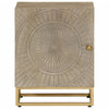 Bedside Cabinet 40x30x50 cm Solid Wood Mango and Iron