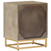 Bedside Cabinet 40x30x50 cm Solid Wood Mango and Iron