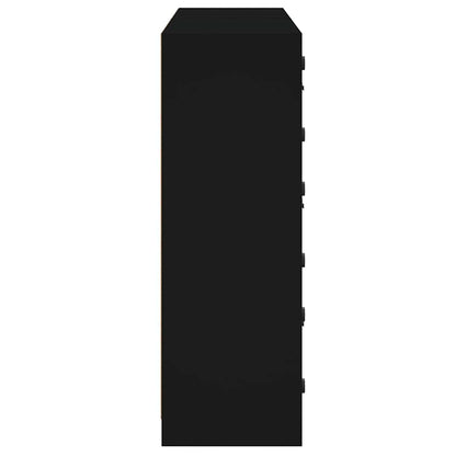 Bookcase | Black | Engineered wood, glass | Large | Bookcase