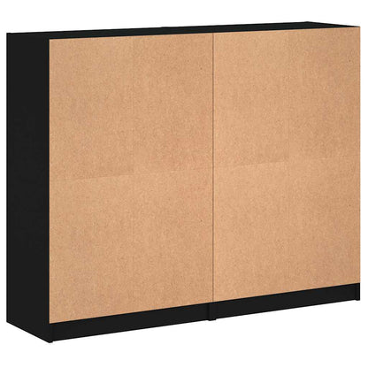 Bookcase | Black | Engineered wood, glass | Large | Bookcase