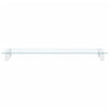 Monitor Stand White 100x35x8 cm Tempered Glass and Metal