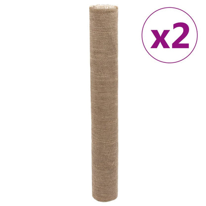 Jute Rolls 2 pcs 1x50 m 100% Jute 200 gsm
