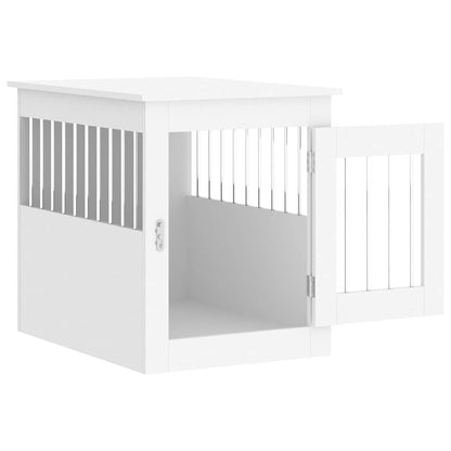 Dog Crate Furniture White 55x75x65 cm Engineered Wood