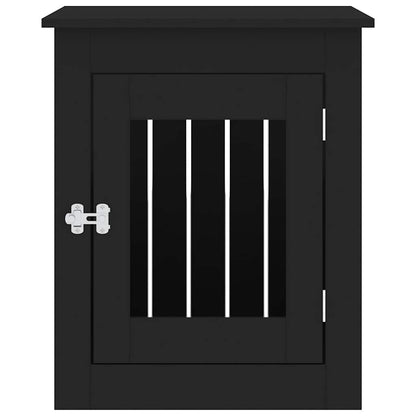 Dog Crate Furniture Black 55x75x65 cm Engineered Wood
