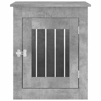 Dog Crate Furniture Concrete Grey 55x75x65 cm Engineered Wood