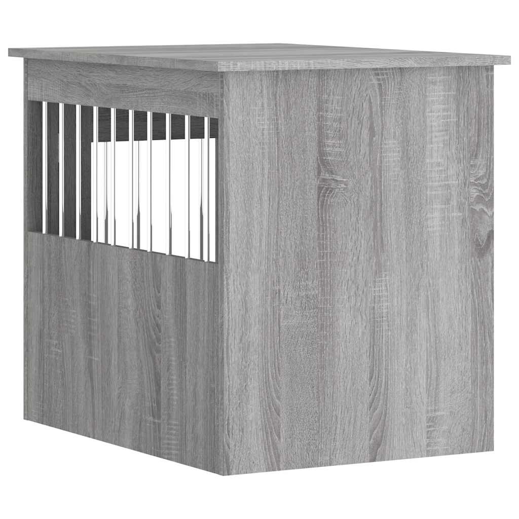 Dog Crate Furniture Grey Sonoma 55x75x65 cm Engineered Wood