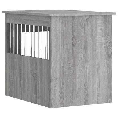 Dog Crate Furniture Grey Sonoma 55x75x65 cm Engineered Wood