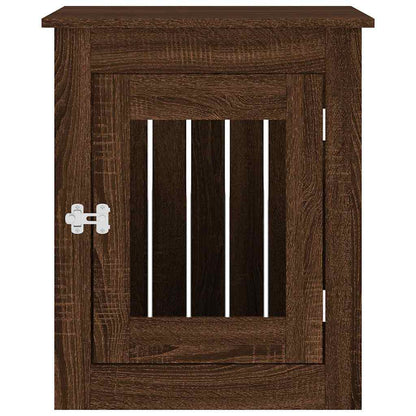 Dog Crate Furniture Brown Oak 55x75x65 cm Engineered Wood
