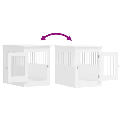 Dog Crate Furniture White 55x80x68 cm Engineered Wood
