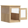 Dog Crate Furniture Sonoma Oak 55x80x68 cm Engineered Wood
