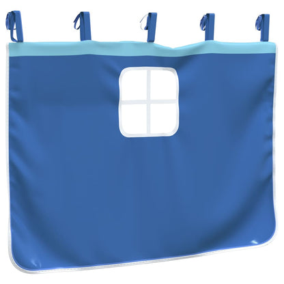 Curtains for Loft Bed with Tunnel Blue Polyester