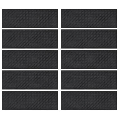 Stair Treads 10 pcs 25x75 cm Rubber