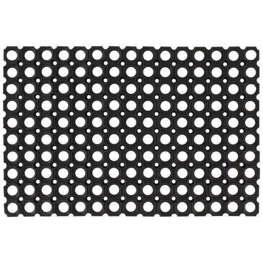 Door Mat | Black | Rubber | 40 x 60 cm | Door Mat | Rectangular | Modern