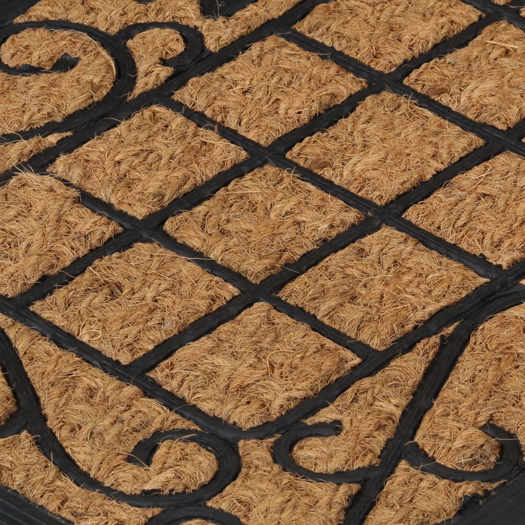 Door Mat Rectangular 45x75 cm Rubber and Coir