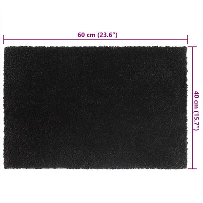 Door Mats 5 pcs Black 40x60 cm Tufted Coir