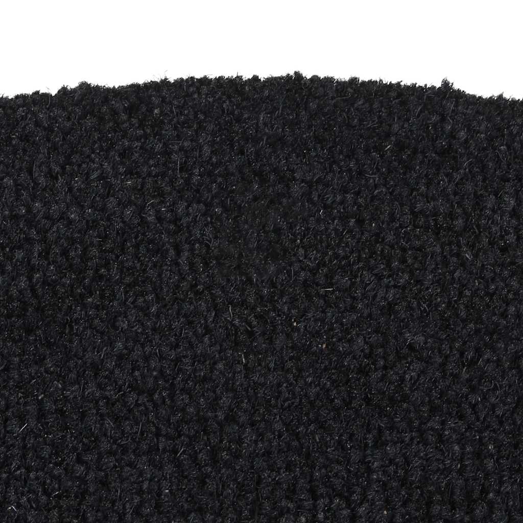 Door Mat | Black | Coir | 50x80 cm | Foldable | Door Mat | Crescent