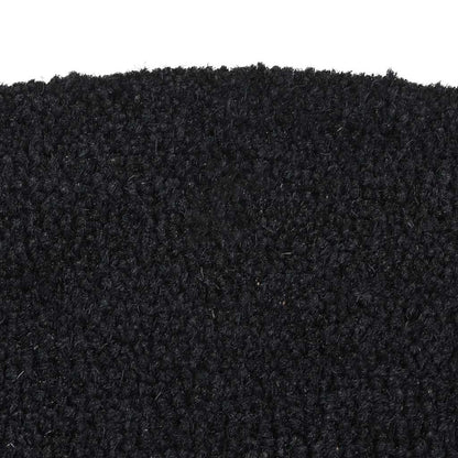Door Mat | Black | Coir | 50x80 cm | Foldable | Door Mat | Crescent
