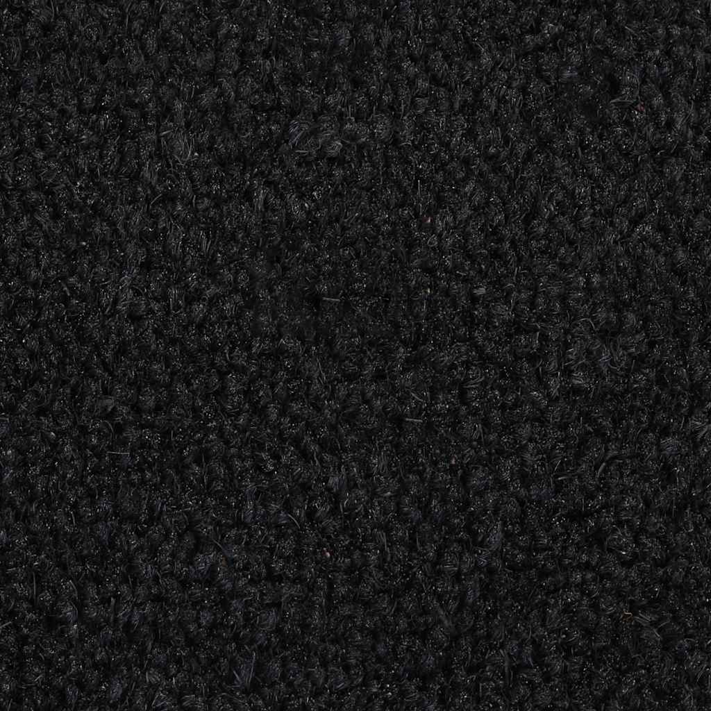 Door Mat | Black | Coir | 50x80 cm | Foldable | Door Mat | Crescent
