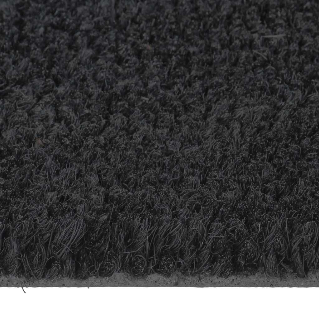 Door Mat Black 60x90 cm Tufted Coir