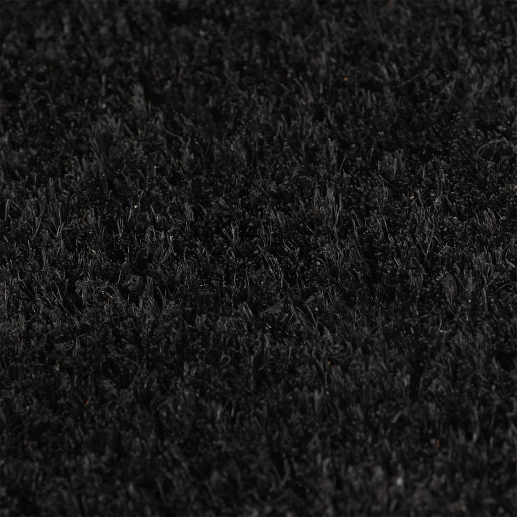 Door Mat Black 100x200 cm Tufted Coir