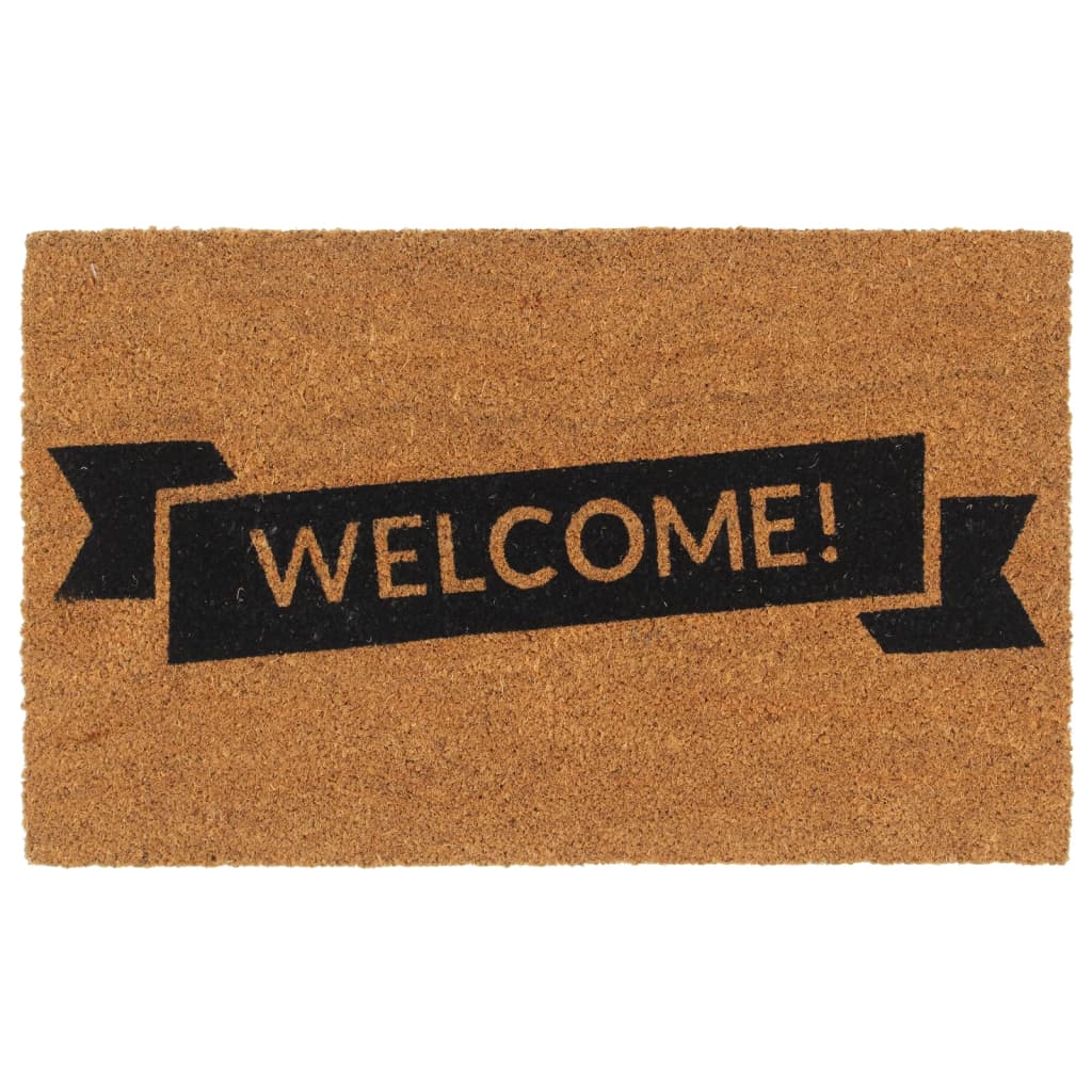 Door Mat Natural 45x75 cm Tufted Coir