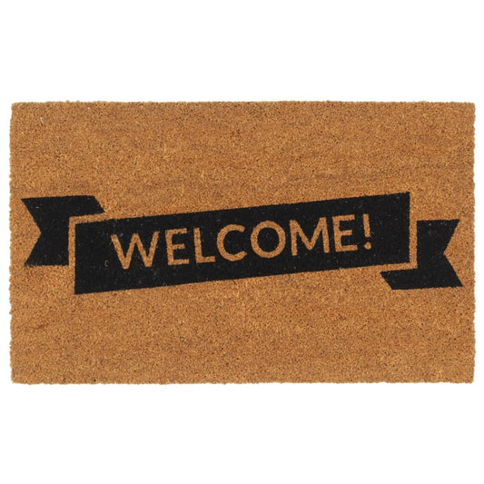 Door Mat Natural 45x75 cm Tufted Coir