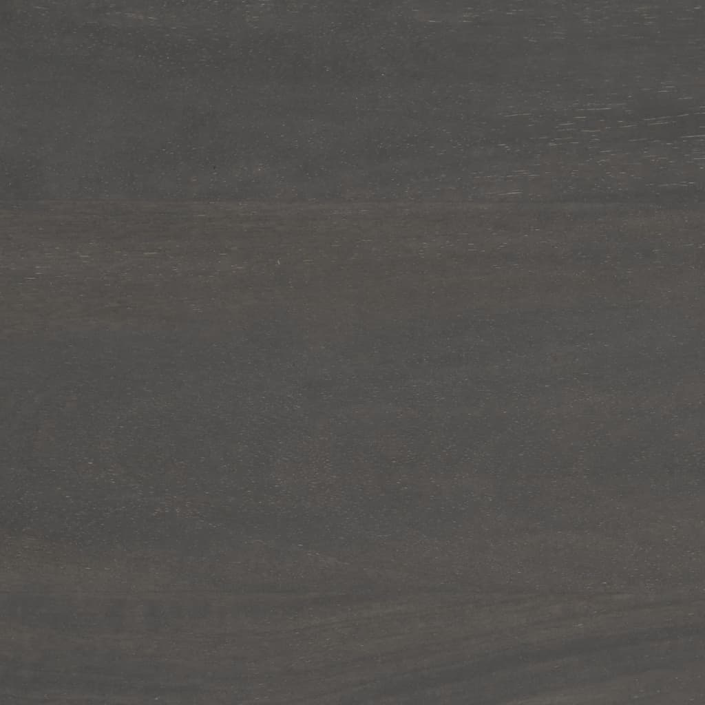 Sideboard Gray and White 29.5"x13.8"x21.7" Solid Mango Wood