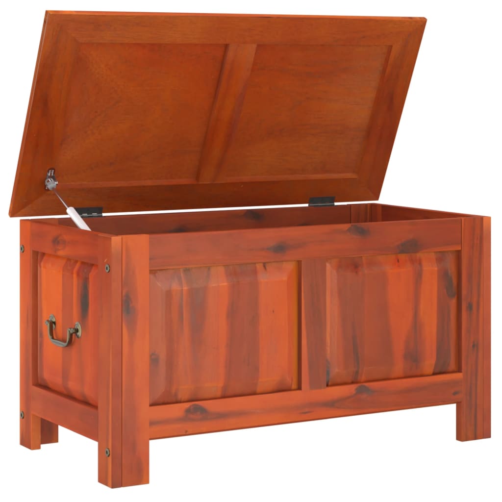 Storage Chest Brown Solid acacia wood, engineered wood Ample