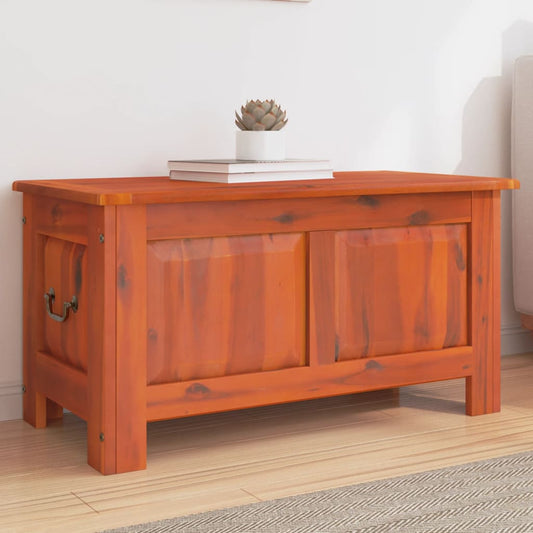 Storage Chest Brown Solid acacia wood, engineered wood Ample