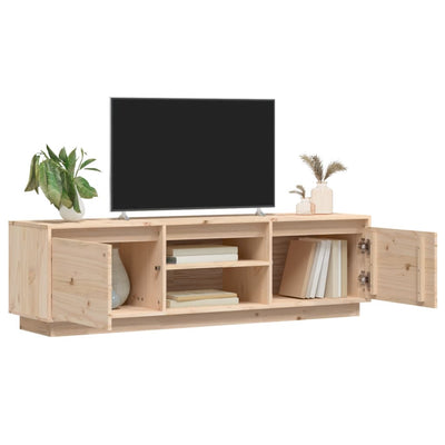 TV Cabinet 140x35x40 cm Solid Wood Pine