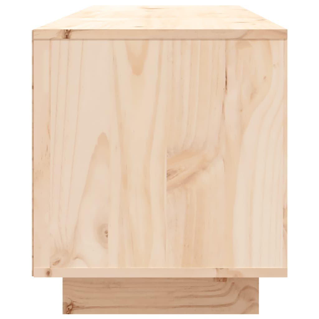 TV Cabinet 140x35x40 cm Solid Wood Pine