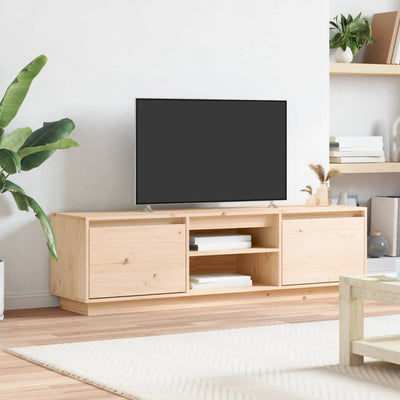 TV Cabinet 140x35x40 cm Solid Wood Pine