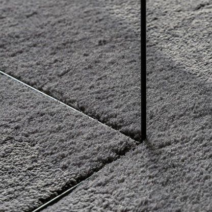Rug HUARTE Short Pile Soft and Washable Anthracite Ø 120 cm